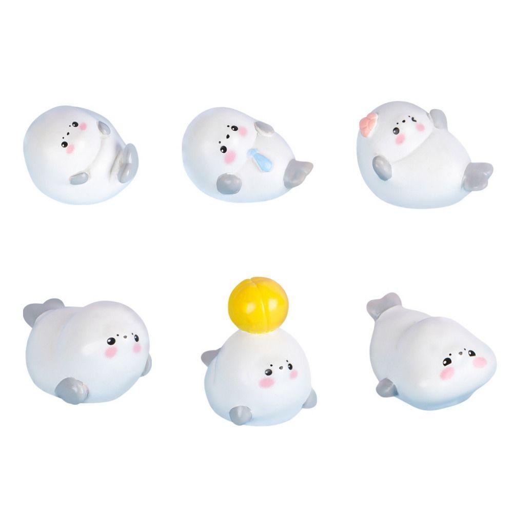 

Миниатюрный тюлень из смолы, ландшафтный дизайн, мультяшный тюлень, миниатюрная статуэтка, миниатюрный тюлень, украшение для аквариума