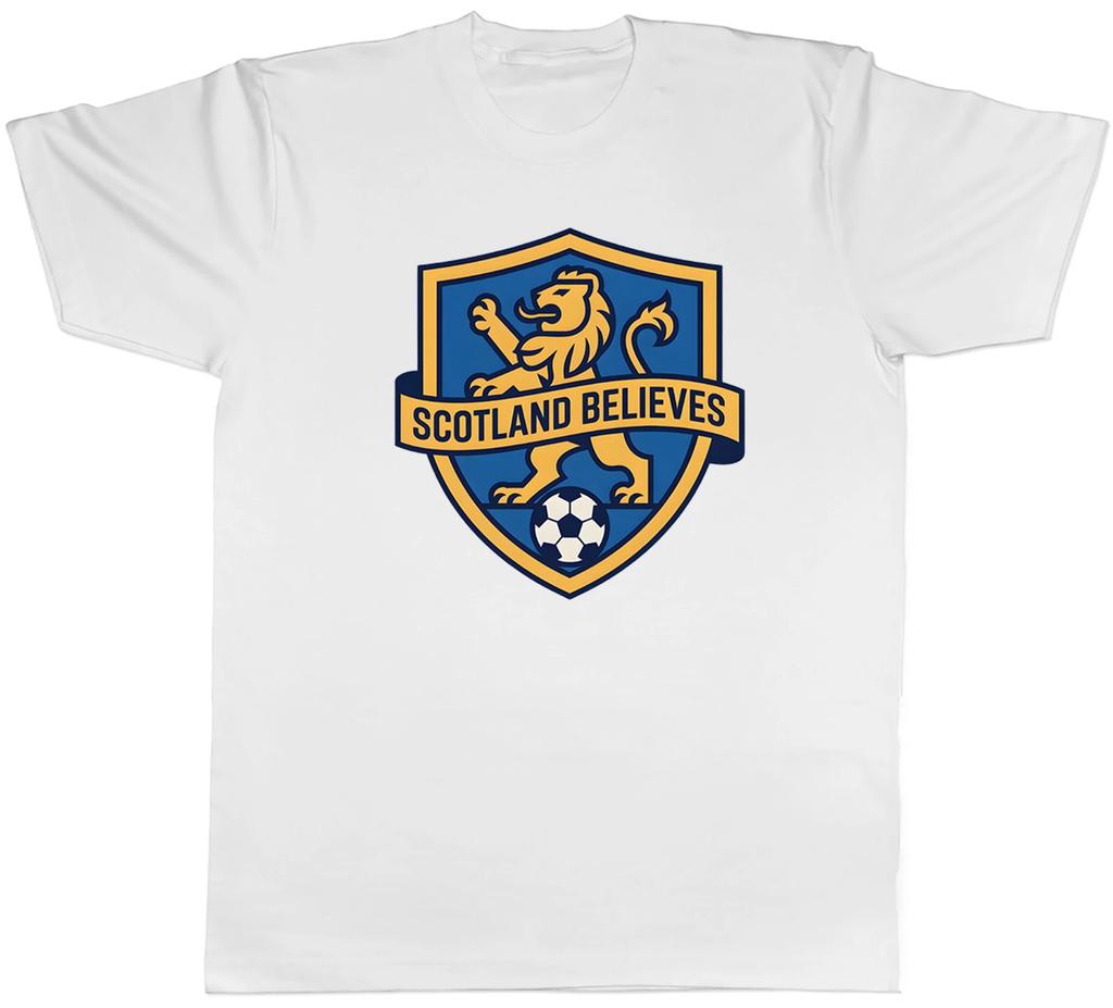 Scotland Believes Football World Fan Supporter Mens T-Shirt Tee Gift Top