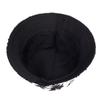 Black White Coconut Tree Printed Hat UV Protection Panama Sun Hat  Summer Outdoor Travel