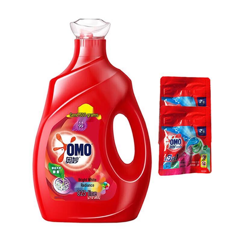 OMO Brightening & Refreshing Laundry Detergent with Natural Enzymes