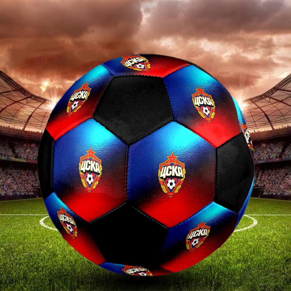 SIZE 5 PFC CSKA Moscow Soccer Ball Colorful All Ages Machine Stitched PVC Competition Ready Durable High-Bounce