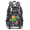 Hot Selling Minecraft Game Peripheral Printed Backpack Outdoor Large Capacity Travel Bag