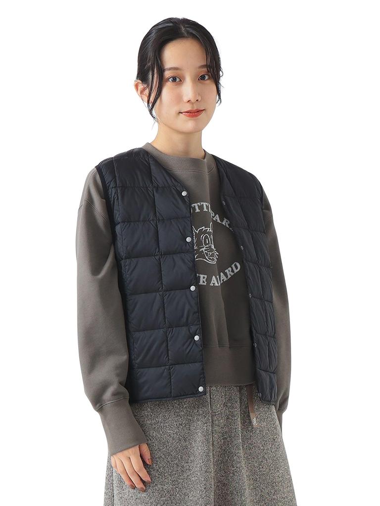 B:MING LIFE STORE by BEAMS Down Jacket/Vest [WEB Exclusive] TAION Inner Down Vest (M-XL) Women's Black XL