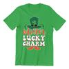 Camiseta Irlandesa Dia de São Patrício - Mister Amuleto da Sorte Irlanda Masculina Roupas Orgânicas