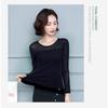 2025 Spring and Autumn New Women's Decoration Base Shirt Large Size Long Sleeve T-shirt Women