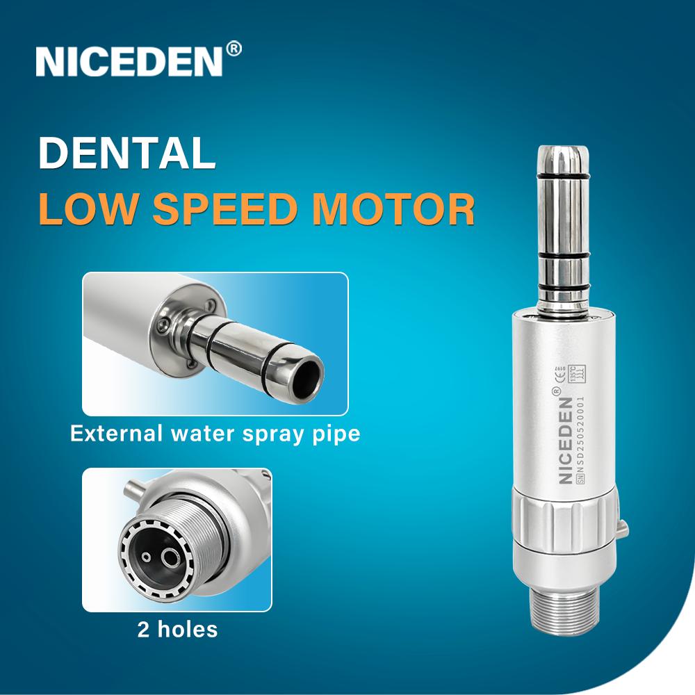 NICEDEN Dental Straight Nose Cone Low Speed Handpiece Straight 203C External Water E-type Straight Handpiece Dentistry Equipment