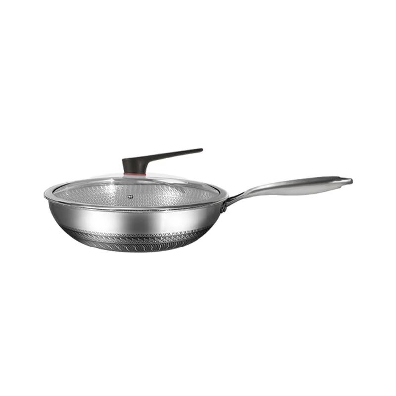 Yuzhuxun Double-Sided Honeycomb 316 Stainless Steel Wok