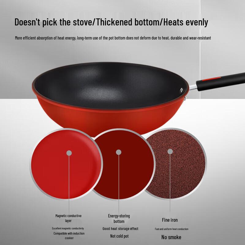 Royalstar Red Charm 3-Piece Cookware Set