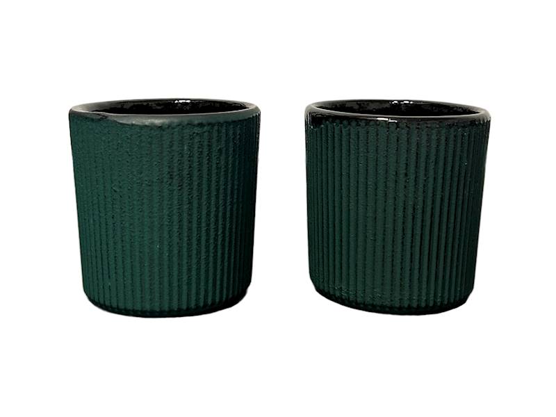 CAST IRON CUPS 2 PCS CAST IRON SET FOR TEA AND HERBS 100ml