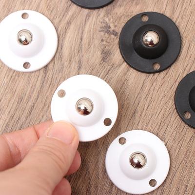 4 Pièces Mini Roulettes Universelles Auto-adhésives à 360º en Acier Inoxydable à Faible Bruit Accessoires à Roulettes Pour Boîtes de Rangement