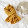 Wholesale Solid Color Scarf Winter Versatile Cashmere Scarf Fashion Pleated Warm Long Scarf Shawl Scarf Wholesale