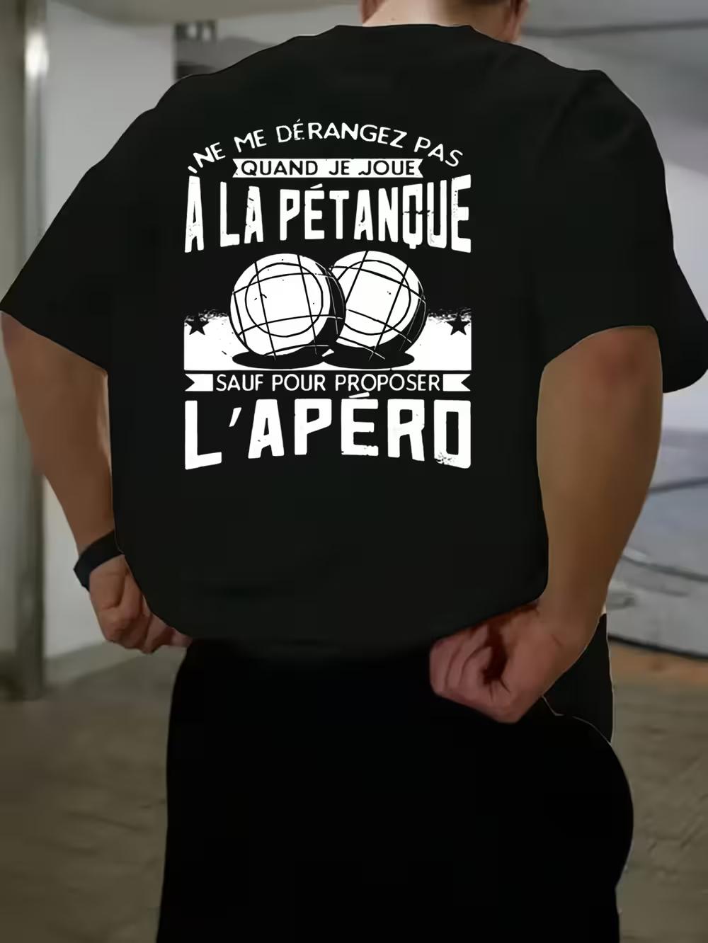 Men s French Petanque Graphic T-shirt XXXXL