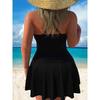Large Size Swimsuit Women's European and American Meat Cover and Thin One-piece Swimsuit