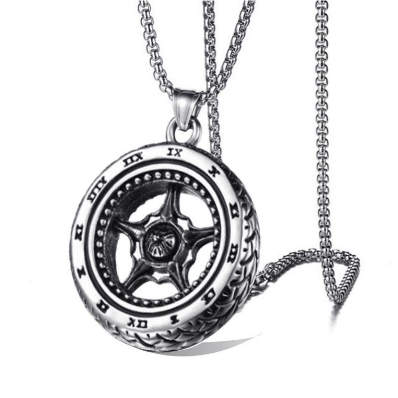 Hip Hop New Titanium Steel Necklace Necklace Necklace Necklace Cross Titanium Steel Men's Keel Chain Jewelry