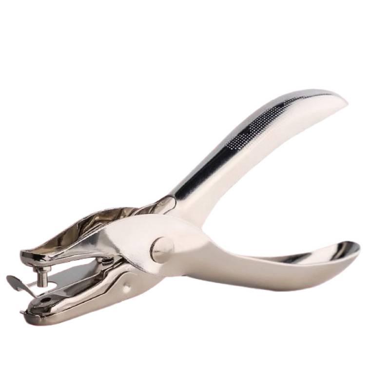 Compact Single Hole Punch with Protective Sticker, Student-Friendly and Effort-Saving Binding Tool