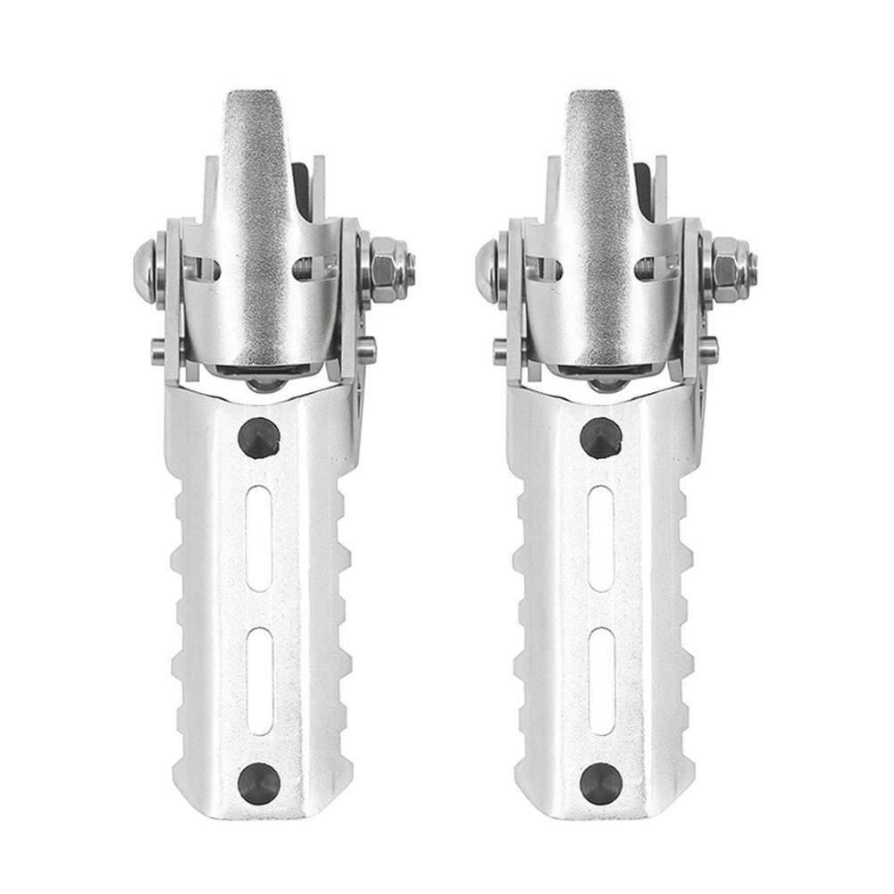 2Pcs Motorcycle Highway Front Foot Pegs Folding Footrests Clamps For BMW R1200GS LC R1250GS R1200 GS R 1250 GS KTM HONDA NC750X