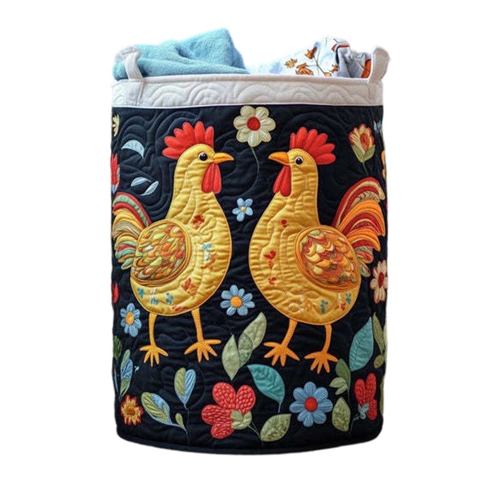 Round Laundry Basket, Home Storage Basket, Dirty Clothes Basket, Storage Basket, Fabric Storage Basket, Large Capacity Storage. One Size