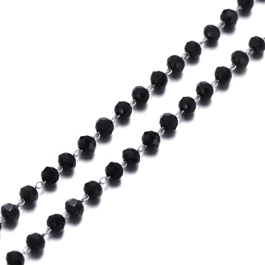 

2 Meter Stainless Steel Handmade Pearl Chains for DIY Necklace Making Jewelry Findings Bracelet Handcrafted Crafted Body Chains