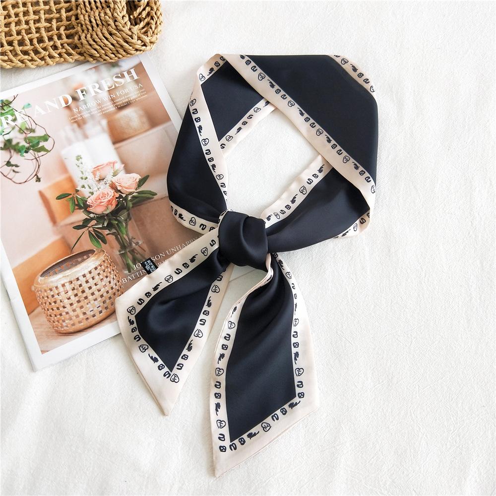 New Scarves Silk Scarves Women'S Spring And Autumn Season Long Decorative Professional Scarves Summer Thin Styles Paired With Shirts Stylish