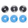 3 Sets 3D Printer Motor Round Heatsink 36mm High Efficiency Stepper Motor Aluminum Heat Sink