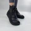 Short boots women's winter women's two cotton flat-bottomed non-slip women's shoes soft leather mother shoes velvet boots