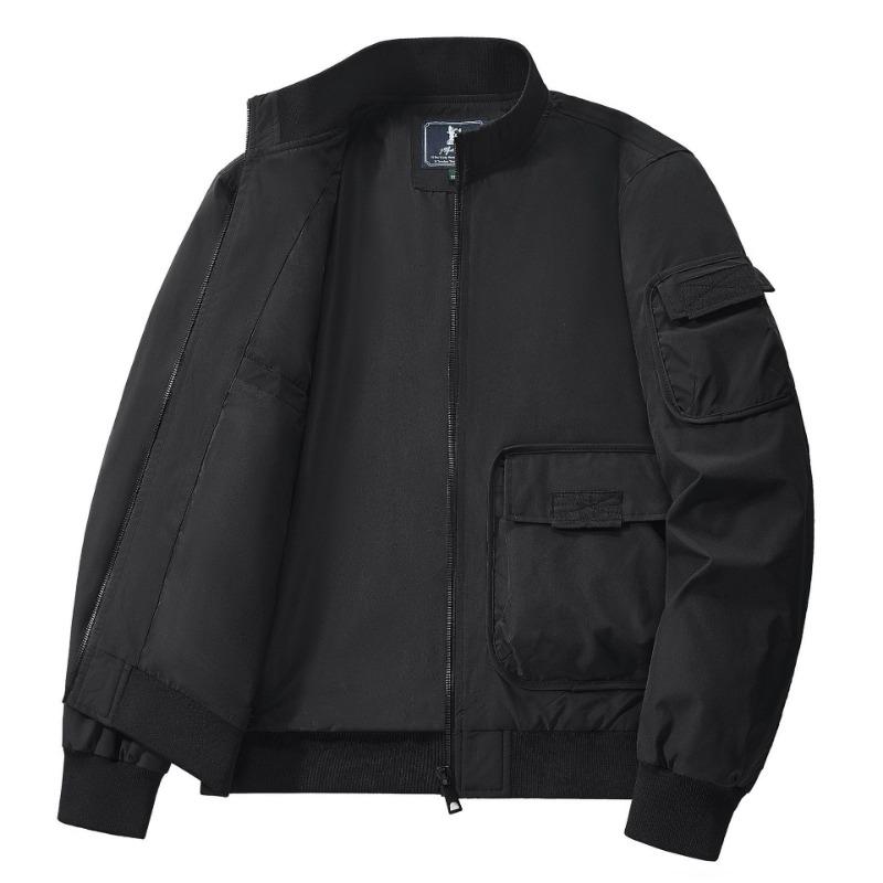 

Куртка мужская весна и осень свободная мода повседневная уличная одежда летный костюм куртка мужская XXXXL чёрный