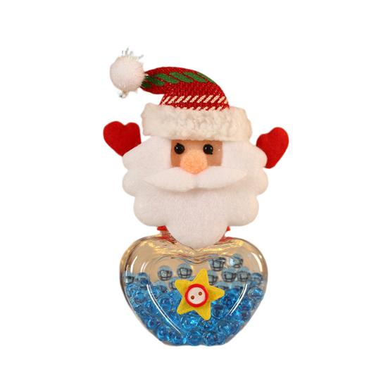 Świąteczny słoik na cukierki przezroczysty z kreskówkowym świętym mikołajem reniferem bałwanek z niedźwiedziem pokrywką plastikowy mini pojemnik na cukierki wielokrotnego użytku upominki na przyjęcie