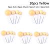 20pcs Golden-Ball Cake Topper Birthday Party-Cupcake Topper For Cake Decor