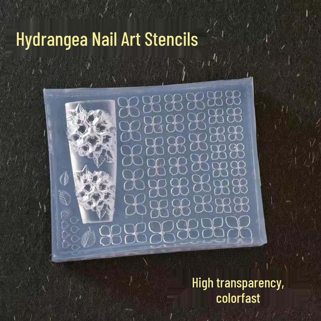 

3D Transparent Hydrangea Petal Nail Art Carving Mold