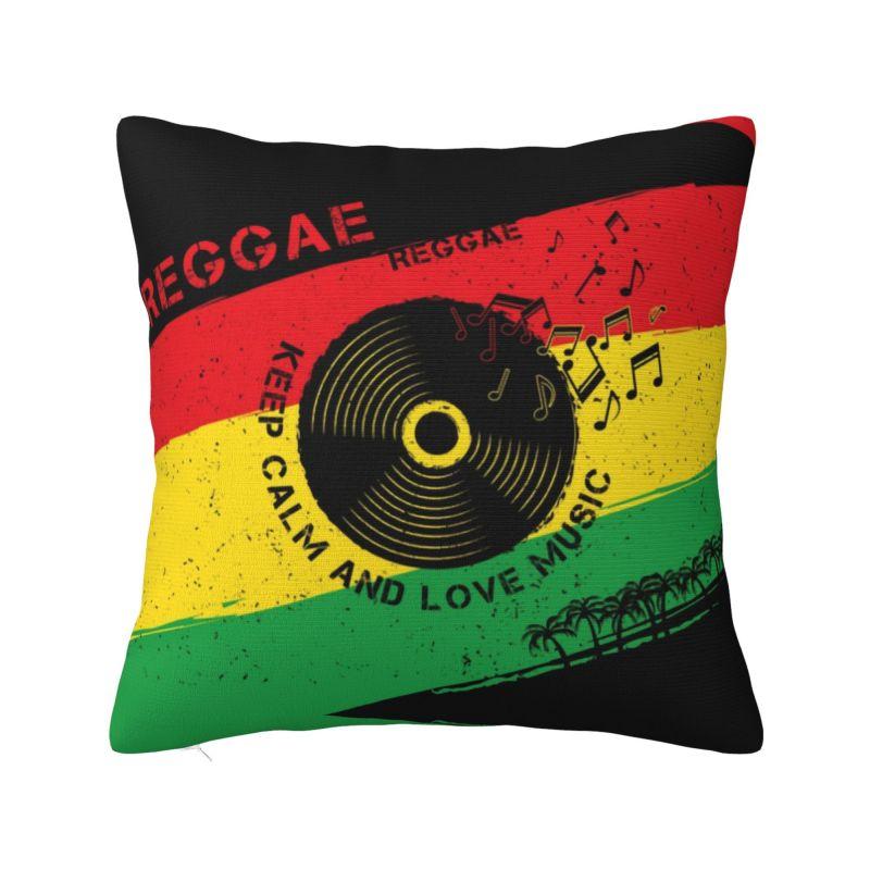 Custom Jamaican Rasta Flag Pillow Covers Home Decorative Fashion Jamaica Pride Chair Cushion Square Pillowcase
