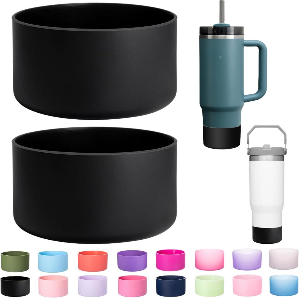 2-Pack Silicone Boot for Stanley 40 30 Oz Quencher Adventure Tumbler, IceFlow 30 20 Oz, Stanley Cup Protector