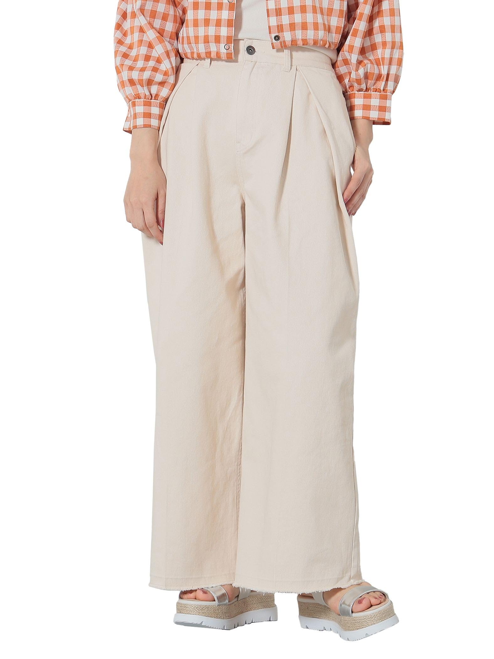 

Fringe Tuck Wide NATURAL S [Beams Heart] Брюки, Брюки, Женские