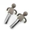 Stainless Steel & Silicone Human-Shaped Tea Strainer