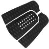 3Pcs Surfing Surfboard Anti Slip Traction Pad Tailpad Deck Grip (Black)