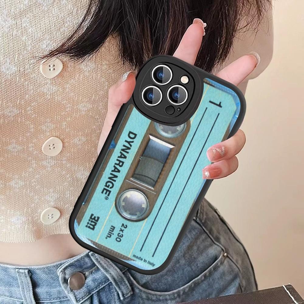 Vintage Cassette Tape Phone Case Hard Leather For IPhone 16 15 14 13 12 Mini 11 14 Pro Max Xs X Xr 7 8 Plus Fundas