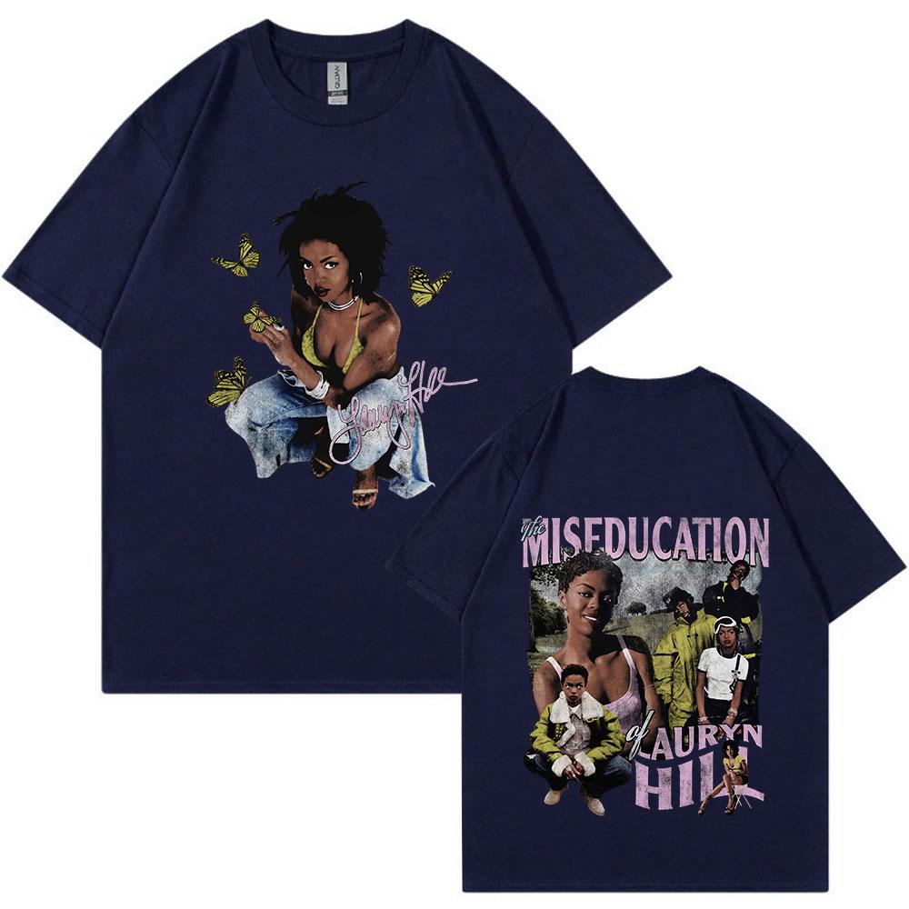 Lauryn Hill Music Album Graphic T-Shirt Men's Women's Vintage Casual Short Sleeve T Shirt Fashion Hip Hop T Shirts Streetwear