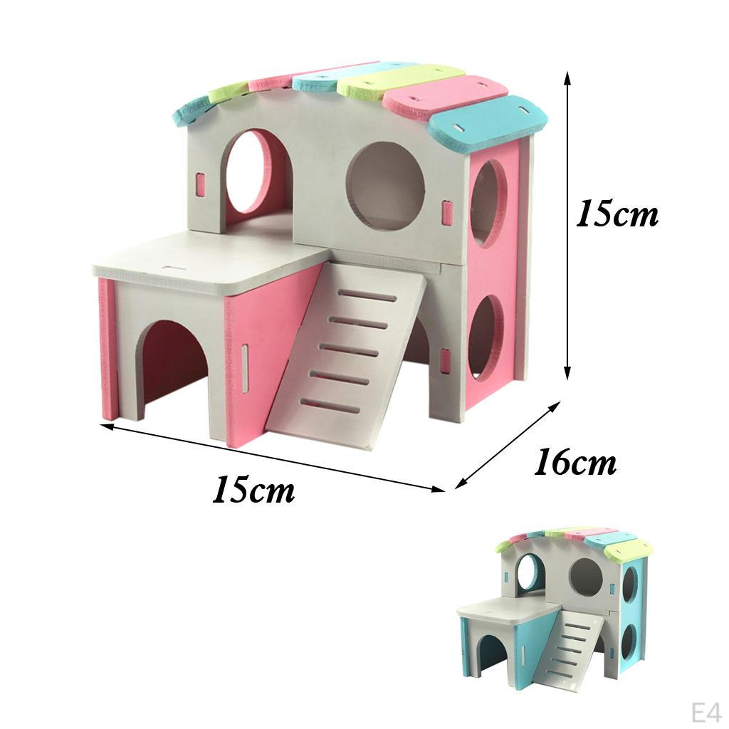 Small Animal Home Cage House Toy for Pets Hamsters Guinea Pigs Mice , Pink