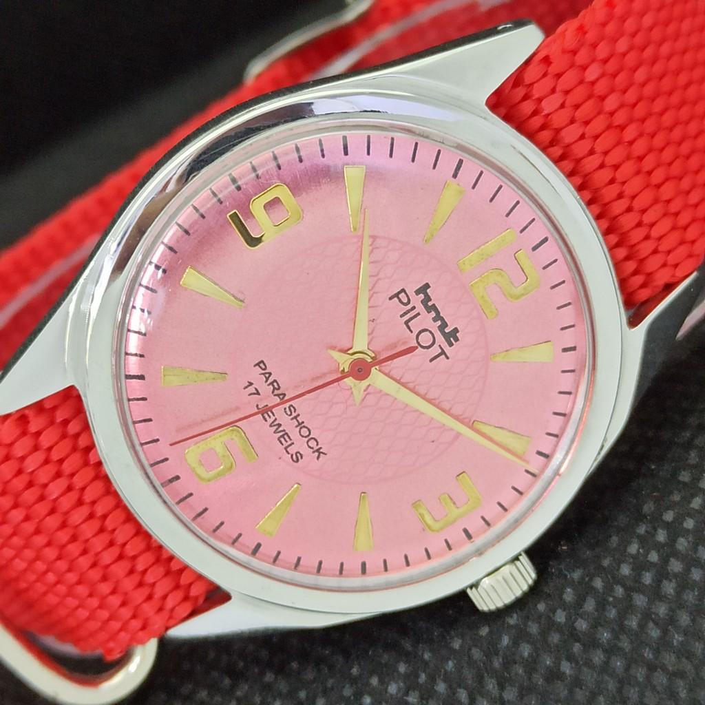 

USED HMT PILOT INDIAN MENS MECHANICAL WATCH a294935-1 Sku556b-a294935