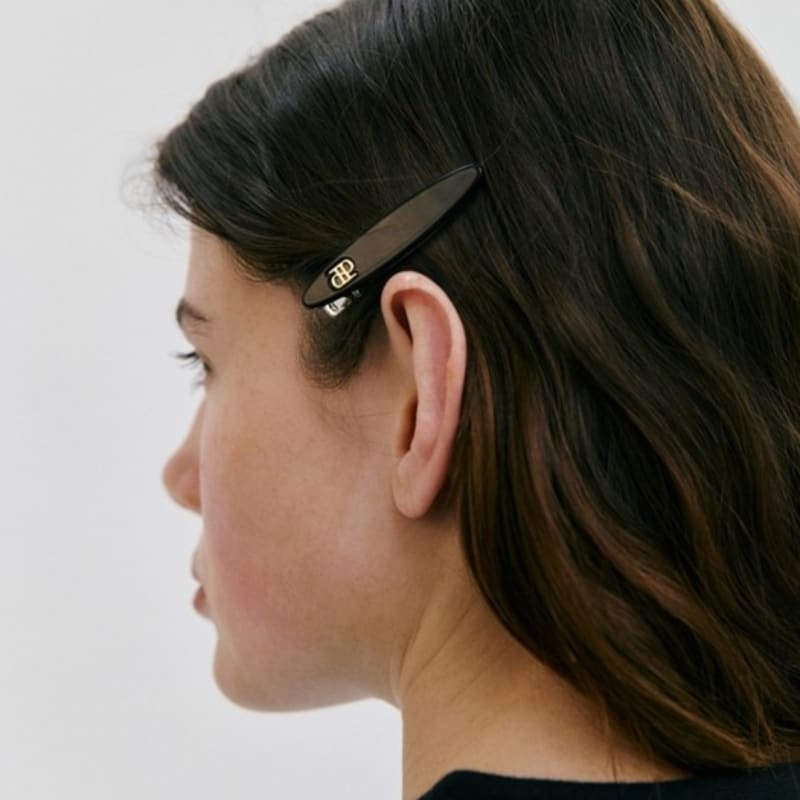 DEPOUND Zellulose Seitenoval-Stecknadel - schwarz