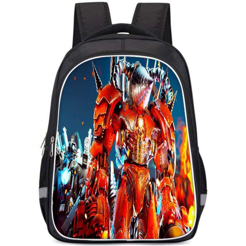 Cartoon Anime Themed Large Capacity Double Layer Backpack For Boys In Oxford Fabric