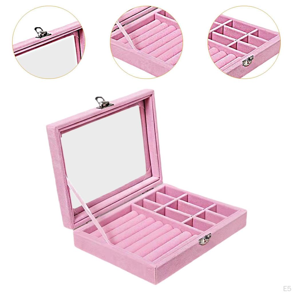 Držák na šperkovnici Dekorativní odnímatelný dělič Organizér Úložný pouzdro do ložnice Komoda