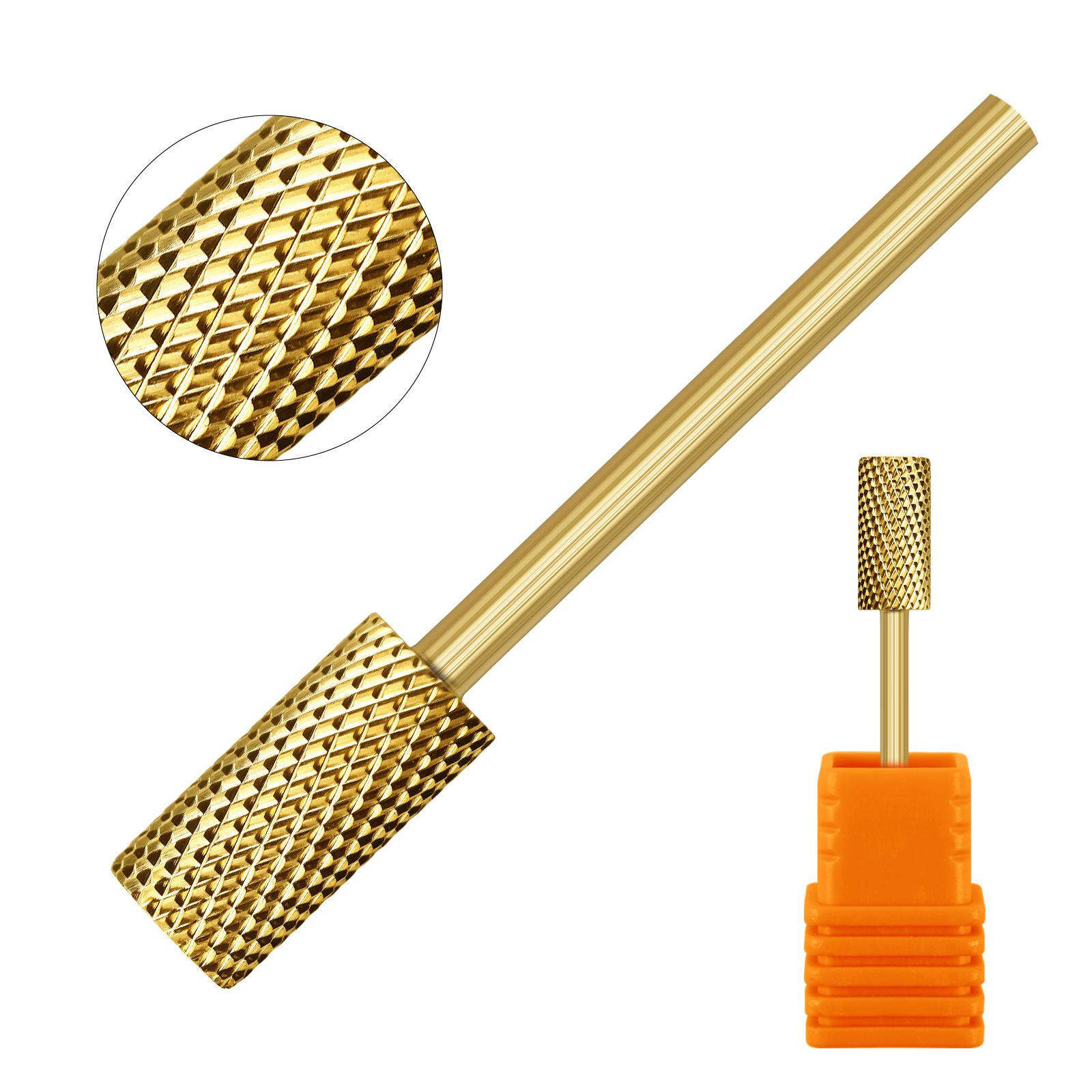 

Gold/Sliver Nail Drill Bits Milling Cutter Carbide Polish Head For Electric Nail Drill Manicure Machine Pedicure Nail Files Acce