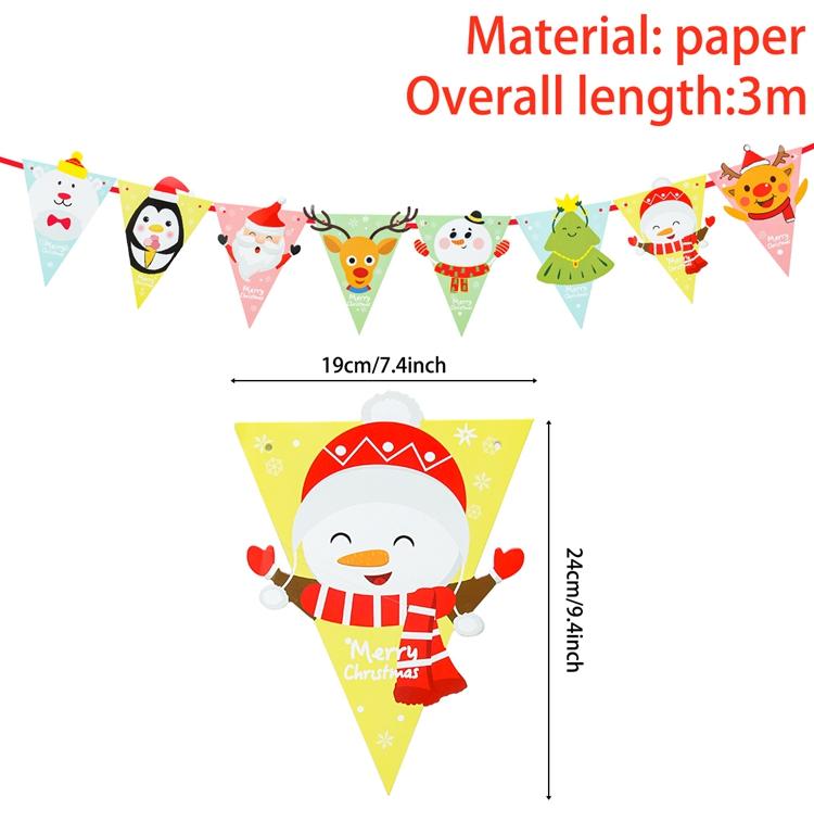 Christmas Banner 2025 Merry Christmas Decorations for Home Garland Santa Claus Navidad Natal Xmas Gift Noel Decor New Year 2025