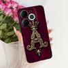 For Itel A80 Case A671L A671LC Back Cover Luxury A Z Initial Letter Crown Soft Silicone Couple Phone Case For ItelA80 A 80 Shell