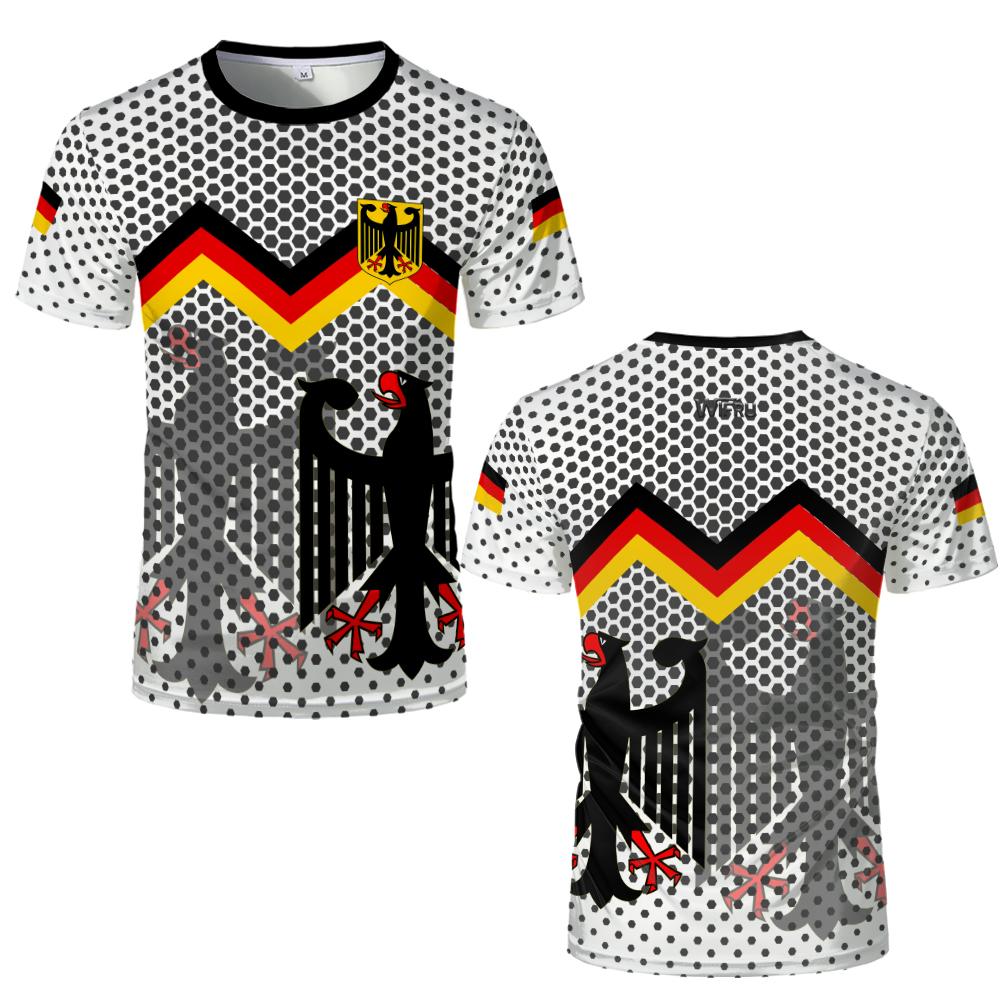 Germany National Emblem 3D Print T-Shirt Quick-drying and Breathable Football Jersey Men Women Casual Short Sleeve Tee