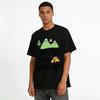 Camping Is My Happy Place Themed Casual Outdoor Top Pure cotton T-shirt