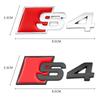 1Pcs Car Body Rear Trunk ABS Badge RS Emblem Stickers Decor Accessories For  Audi S3 S4 S5 S6 S7 S8 RS3 RS4 RS5 RS6 RS7 RS8