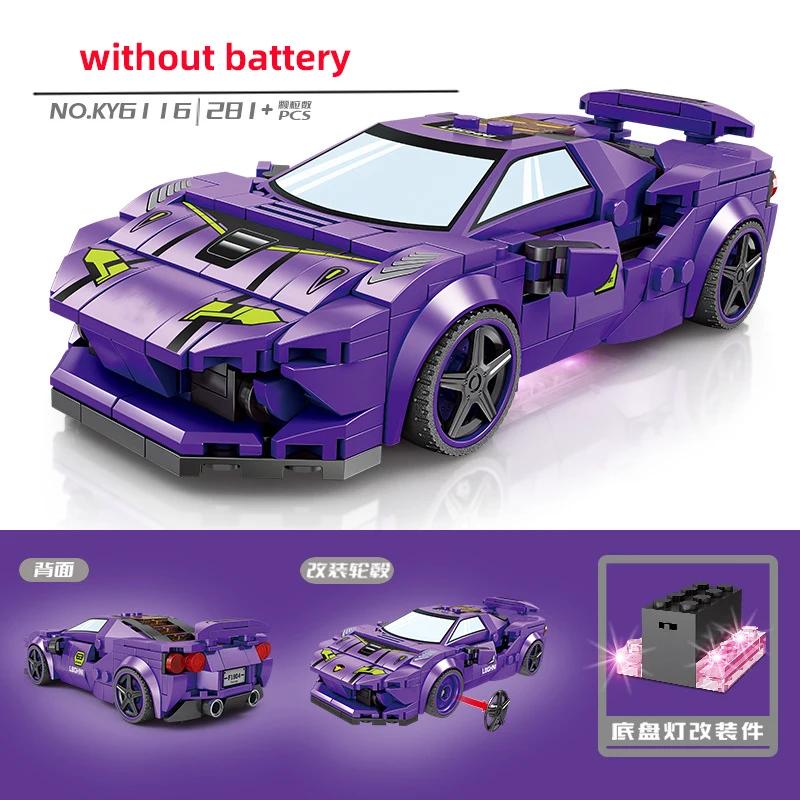 City Speed Champion Sports Car Building Blocks Technique Car Carro Rennau Voiture Vehicle MOC Educational Construction Toys