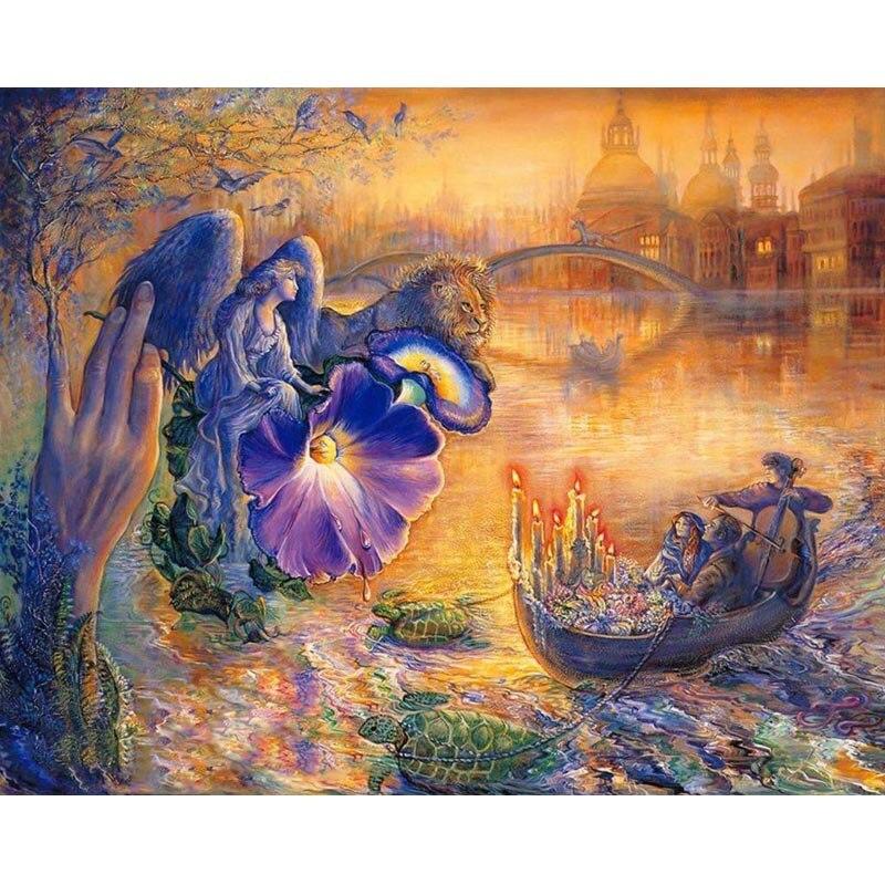 Krásná dívka Butterfly Rhinestone 5D DIY Diamantová malba Vyšívací sady křížového stehu Diamantová mozaika Home Decor