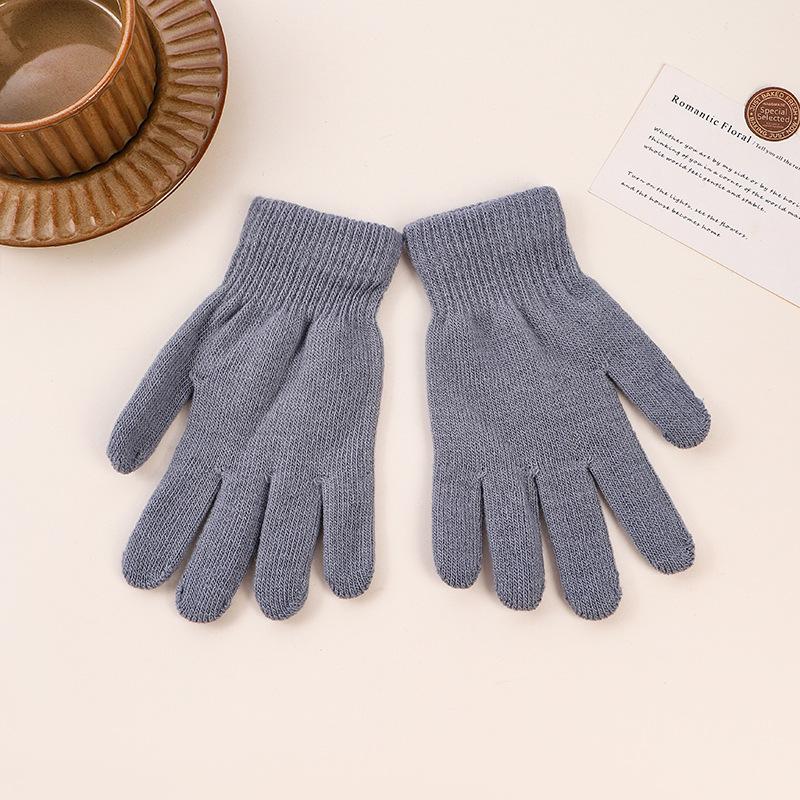 Warm Knit Touchscreen Gloves for Men, Women & Students - Versatile Cold Protection for Cycling & Everyday Use